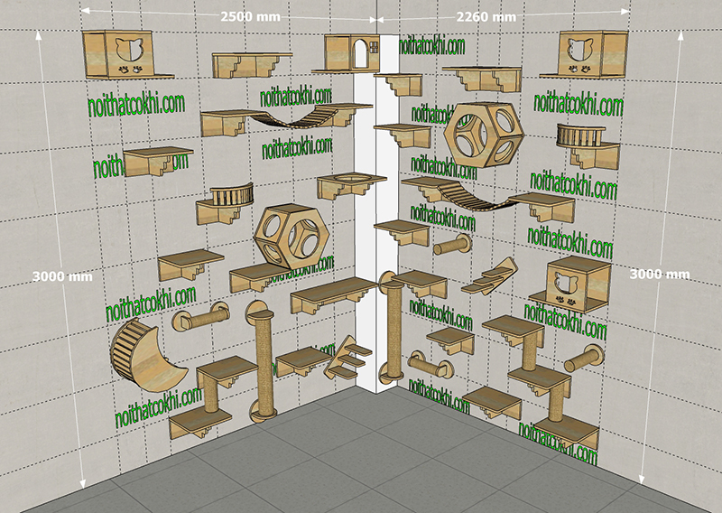 cattree treo tường